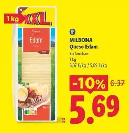Lidl Milbona - queso edam oferta