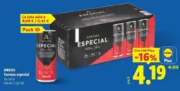 Lidl Argus - cerveza especial oferta