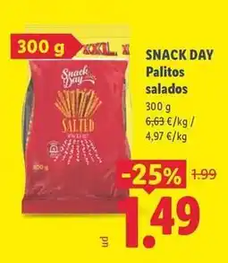 Lidl Snack day - palitos salados oferta