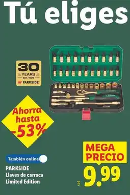 Lidl Parkside - llaves de carraca limited edition oferta