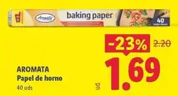 Lidl Aromata - papel de horno oferta