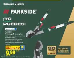 Lidl Parkside - tijeras de pods telescópicas oferta
