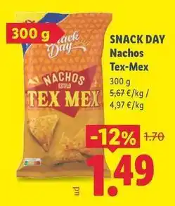 Lidl Snack day - nachos tex-mex oferta