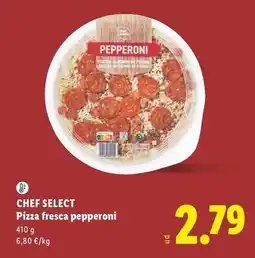 Lidl Chef select - pizza fresca pepperoni oferta