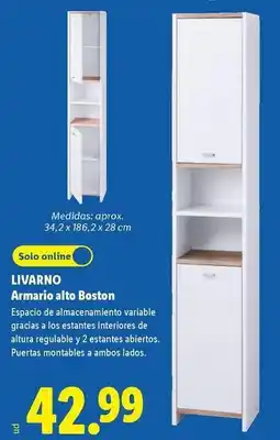 Lidl Livarno - armario alto boston oferta