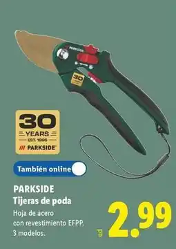 Lidl Parkside - tijeras de poda oferta