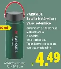 Lidl Parkside - vaso isotérmico oferta
