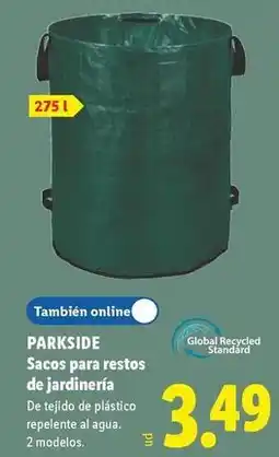Lidl Parkside - sacos para restos de jardinería oferta
