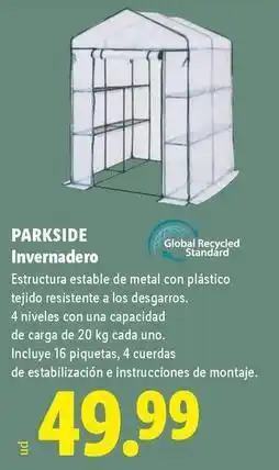 Lidl Parkside - invernadero oferta