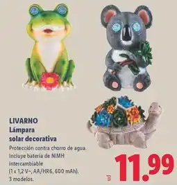 Lidl Livarno - lámpara solar decorativa oferta