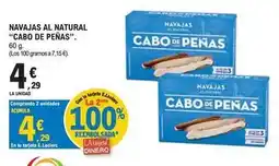 E.Leclerc Cabo de peñas - navajas al natural oferta