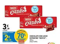 E.Leclerc Nestlé - chocolate con leche extrafino oferta