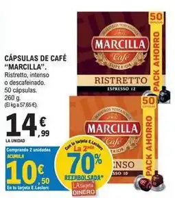 E.Leclerc Marcilla - capsulas de cafe oferta