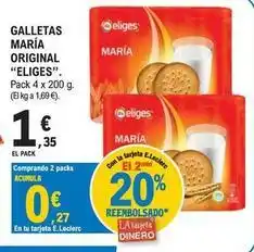 E.Leclerc Eliges - galletas maria original oferta