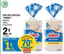 E.Leclerc Bimbo - pan sin corteza oferta