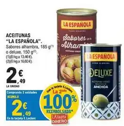 E.Leclerc La española - aceitunas oferta