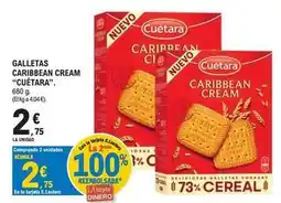 E.Leclerc Cuétara - galletas caribbean cream oferta