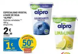 E.Leclerc Alpro - especialidad vegetal a base de soja oferta