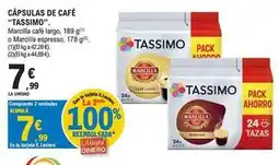 E.Leclerc Tassimo - cápsulas de café oferta