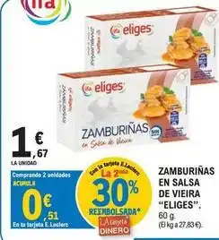 E.Leclerc Eliges - zamburinas en salsa de vieira oferta