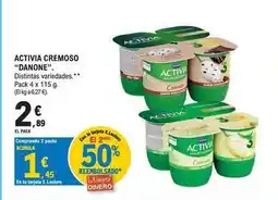 E.Leclerc Danone - activia cremoso oferta