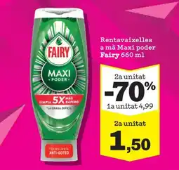 Sorli Fairy rentavaixelles a mà Maxi poder oferta