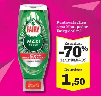 Fairy rentavaixelles a mà Maxi poder