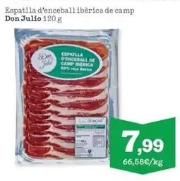 Sorli Don Julio espatlla d'enceball ibèrica de camp oferta