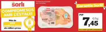 Sorli Sorli cuixes de pollastre per a la brasa oferta