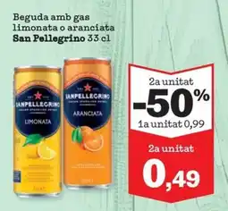 Sorli San Pellegrino beguda amb gas limonata o aranciata oferta