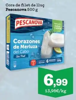 Sorli Pescanova corazones de merluza del cabo sin piel oferta