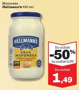 Sorli Hellmann's gran mayonesa oferta