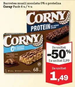 Sorli Corny barretes musli xocolata 0% o proteïna oferta