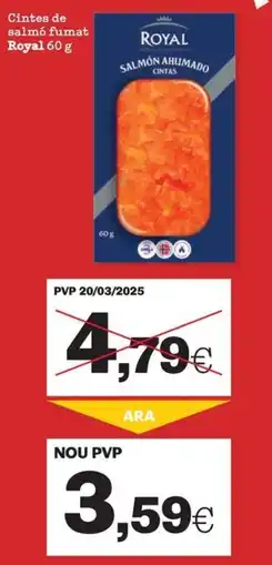 Sorli Royal cintas de salmón ahumado oferta