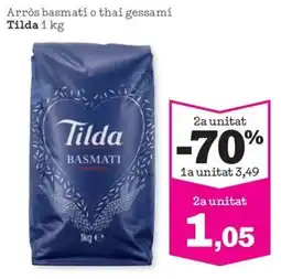 Sorli Tilda arròs basmati o thai gessami oferta