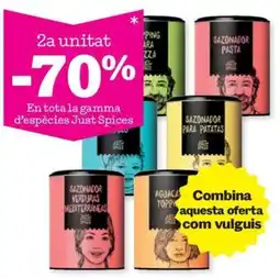 Sorli Just Spices en tota la gamma d'especies oferta