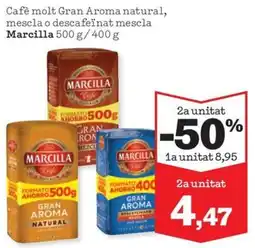 Sorli Marcilla cafè molt gran aroma natural mescla o descafeïnat mescla oferta