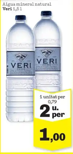 Sorli Veri aigua mineral natural oferta