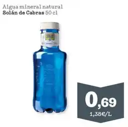 Sorli Solán de Cabras agua mineral natural oferta