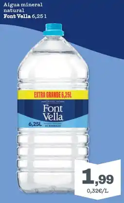 Sorli Font Vella aigua mineral natural oferta