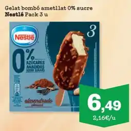 Sorli Nestlé gelat bombó ametllat 0% sucre oferta