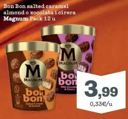 Sorli Magnum bon bon salted caramel almond o xocolata i cirera oferta
