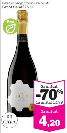 Sorli Panot Gaudí cava ecològic reserva brut oferta