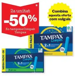Sorli Tampax en tampons compak oferta