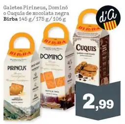 Sorli Birba galetes pirineus dominó cuquis de xocolata negra oferta