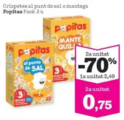 Sorli Popitas Crispetes al punt de sal o mantega oferta
