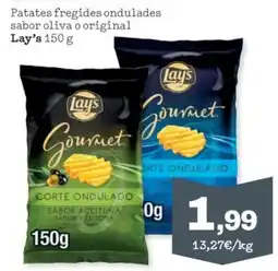 Sorli Lay's patates fregides ondulades sabor oliva o original oferta