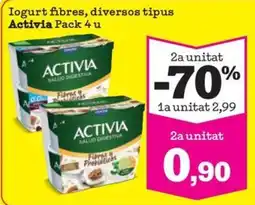 Sorli Activia logurt fibres diversos tipus oferta