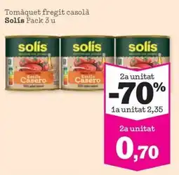 Sorli Solís tomàquet fregit casolà oferta