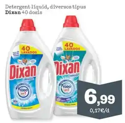 Sorli Dixan detergent líquid diversos tipus oferta